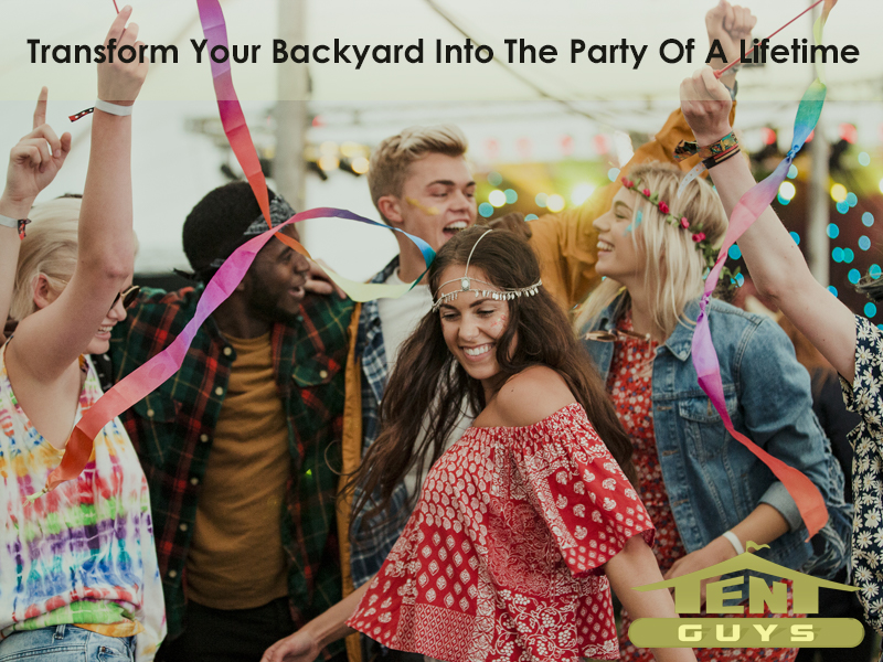 Backyard Tent Party For Graduation & College Party Tent Rental