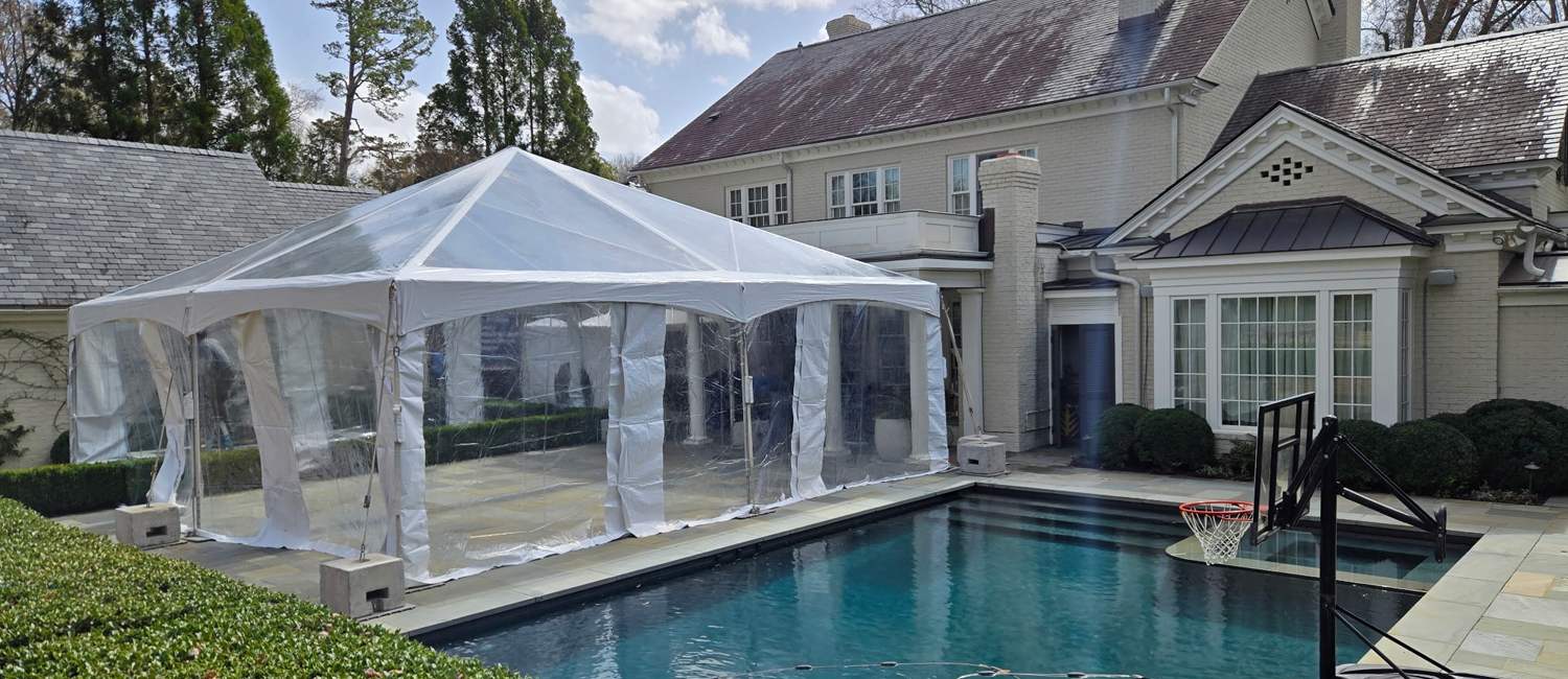 Clear Top Tent Rental Charlotte