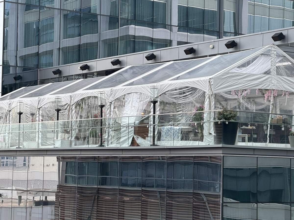 12-1-25 JW Marriott – 20×30 and 15×30 Frame Tent CLEAR TOP (3)